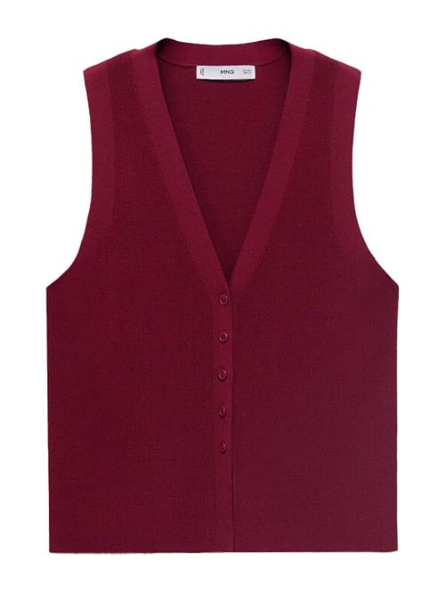 MANGO Strikvest 'SESETA'  mørkerød