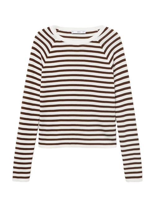 MANGO Pullover 'BASIKINA'  lysebeige / brun
