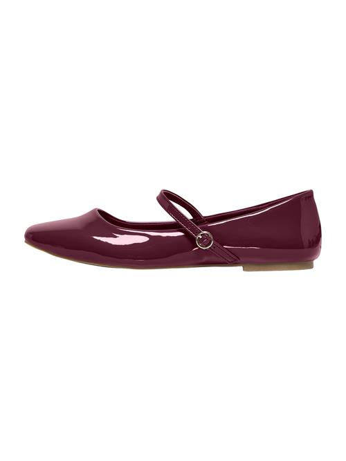 ONLY Ballerinasko med rem 'ONLAKIRA-3'  burgunder