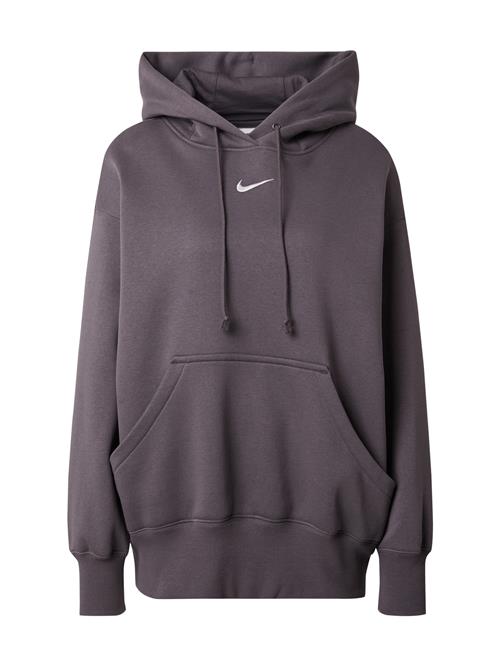 Nike Sportswear Sweatshirt 'Phoenix Fleece'  grå / hvid