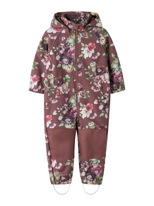 NAME IT Funktionsjakkesæt 'NMFAlfa08'  brun / grøn / pink / lyserød