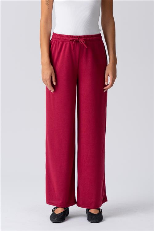 Leah Loose Pants - Bordeaux - L - TeeShoppen