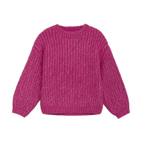 Minymo Strikket Sweater Fuchsia Fedora  116 cm    116 cm  kvinde