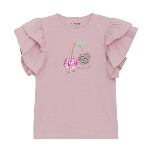 Minymo T-shirt Bleached Mauve  128 cm    128 cm  kvinde