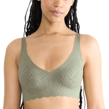 Sloggi Bh ZERO Feel Bliss Soft Bra Grøn/Khaki Small Dame