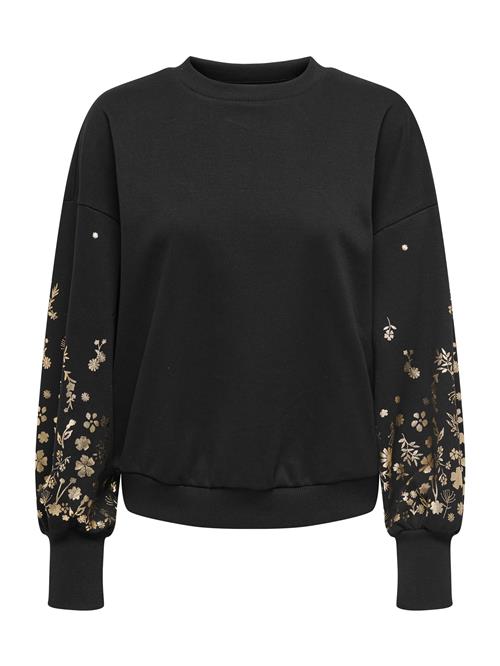 ONLY Sweatshirt 'ONLBROOKE'  guld / sort