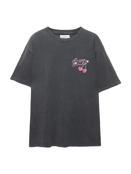 Pull&Bear Shirts 'STWD'  antracit / lys pink / rød / hvid