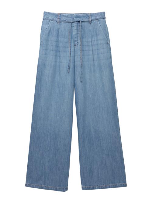 Pull&Bear Jeans med lægfolder  blue denim