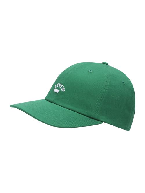 LEVI'S ® Hætte 'Lazy Girl Logo Cap'  grøn / hvid