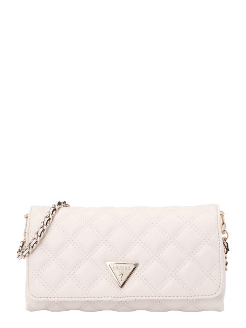 GUESS Skuldertaske 'GIULLY II XBODY FLAP ORGANIZER'  naturhvid