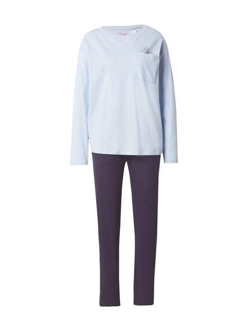 TRIUMPH Pyjamas  blå / pastelblå / sort
