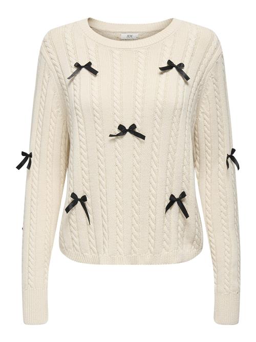 JDY Pullover 'JDYBow'  lysegrå / sort