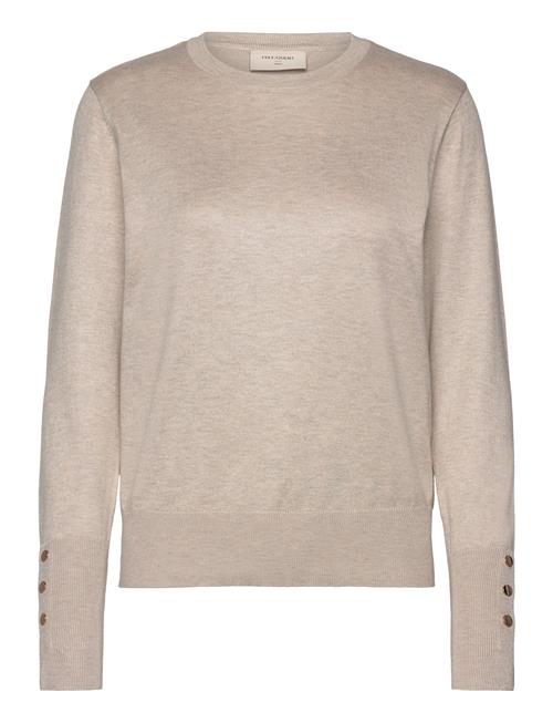 Pullover From Freequent In A Soft, Fine-Knit Material. The Pullover Has A Simple FREE/QUENT Beige