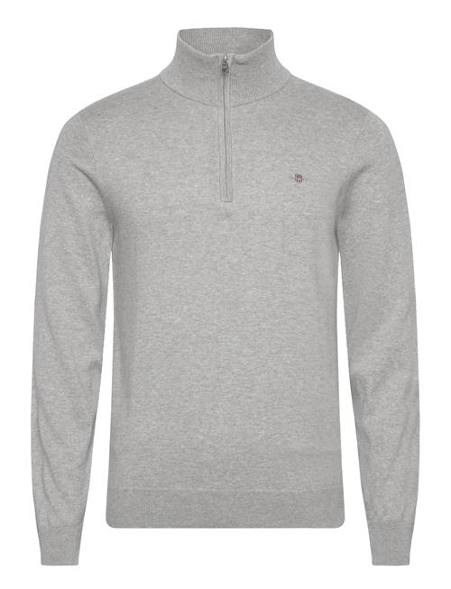 Cotton Half Zip GANT Grey
