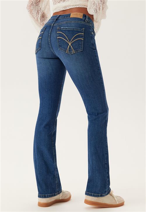 BUBBLEROOM Low Embroidery Pocket Jeans