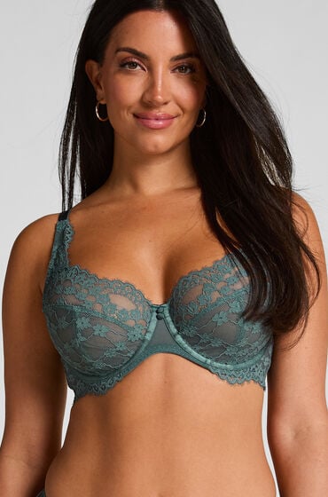 Hunkemöller Ikke-formstøbt bøjle-bh Daisy blå