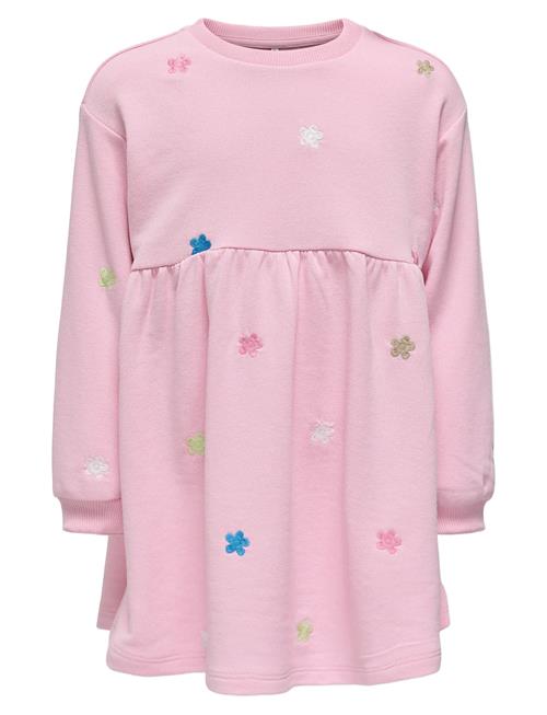 Kmglavina Life L/S Ck Embdress Ub Swt Kids Only Pink