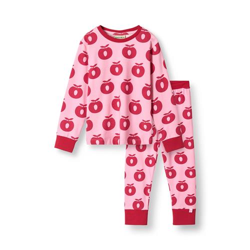 Småfolk Jubilee Nightwear Set with Apples Pink lilac Pink lilac-7-8 Y  Lyserød  7-8 år  kvinde
