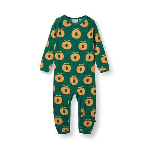 Småfolk Ulm Long-Sleeved Baby Suit with Apples Cedar tree Cedar tree-98 cm  Grøn  98 cm  mand