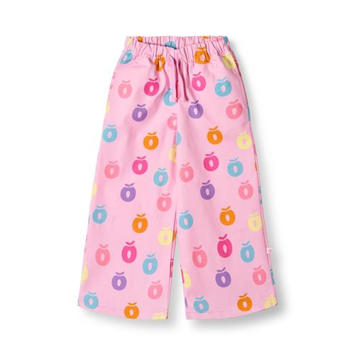 Småfolk Valentine With Apples Brede Bukser Pink Lilac  Pink lilac-7-8 Y  Lyserød  7-8 år  kvinde