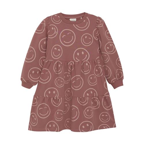 Minymo GOTS Sweatshirt-kjole Aop Withered Rose  128 cm    128 cm  kvinde