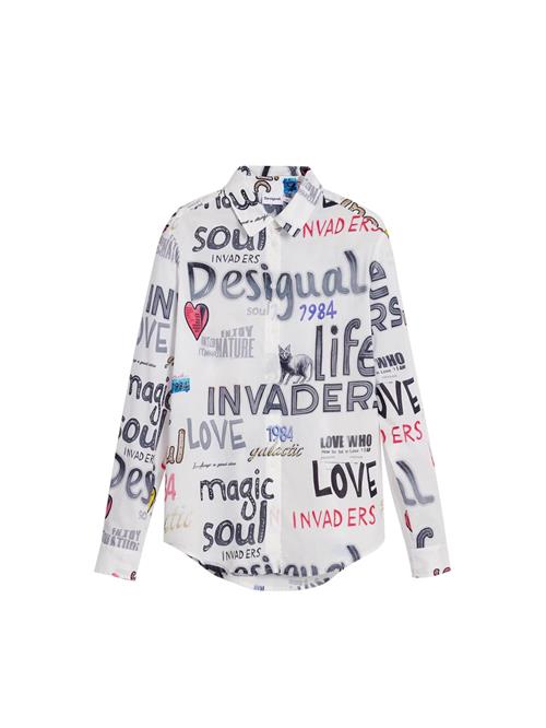 Desigual Bluse  blandingsfarvet / hvid