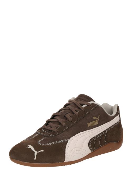 PUMA Sneaker low 'Speedcat Wine Club'  mørkebrun / guld / hvid