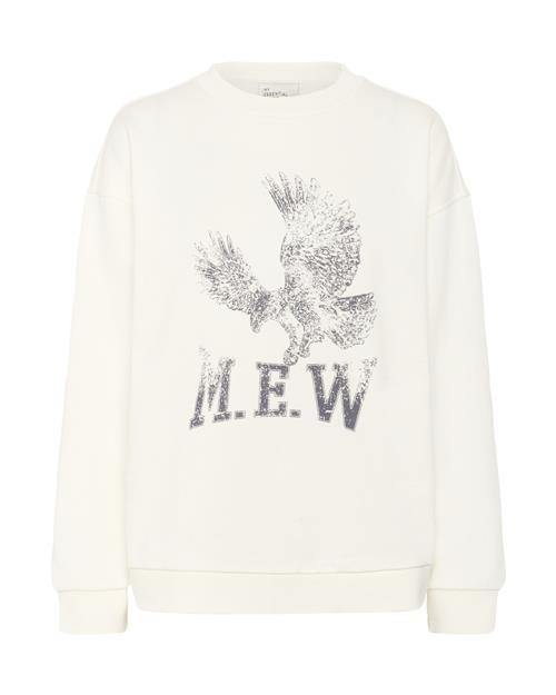 My Essential Wardrobe Sweatshirt 'Diego'  dueblå / hvid