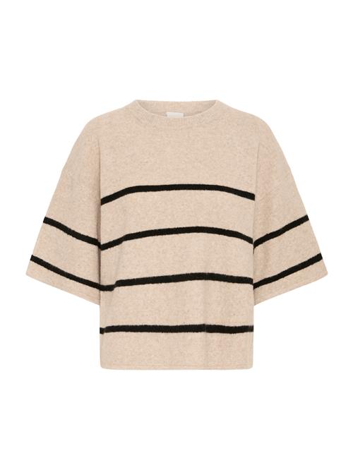ICHI Pullover 'IHDASILA'  beige-meleret / sort