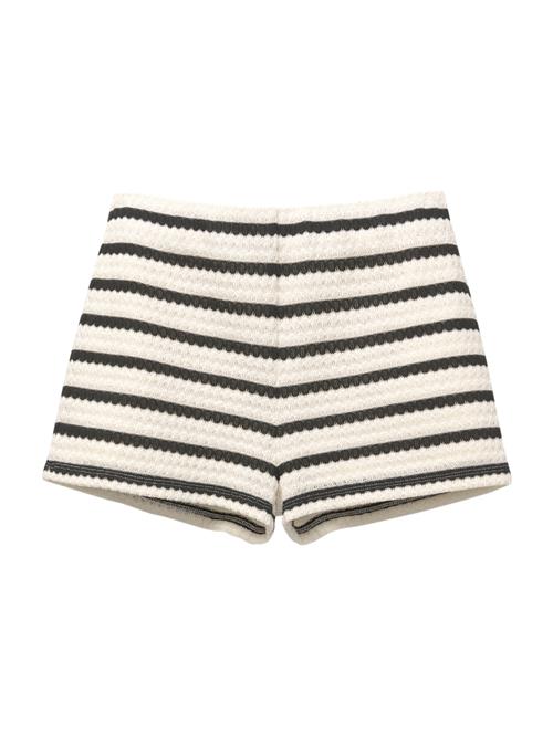 Pull&Bear Bukser  ecru / sort