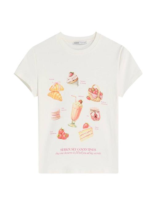 Bershka Shirts  creme / ecru / laks / pink
