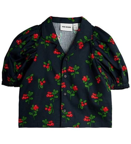 Mini Rodini Skjorte - Lingonberries - Sort