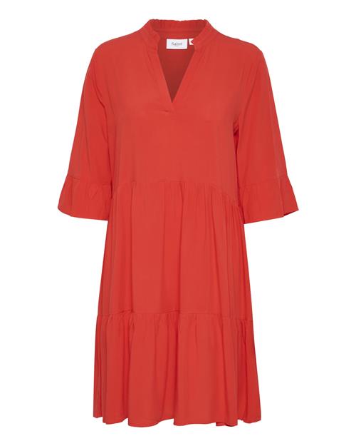 SAINT TROPEZ Kjole 'Eda'  neonrød