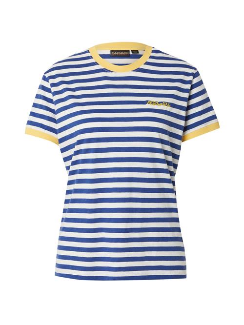 NAPAPIJRI Shirts 'BAIE'  blå / citron / hvid