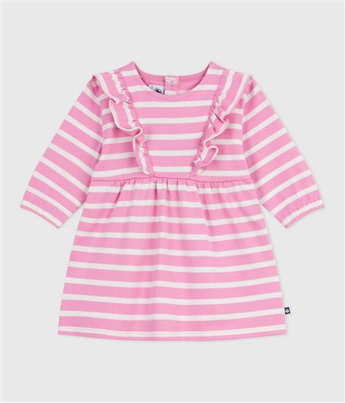 PETIT BATEAU Kjole  pink / hvid