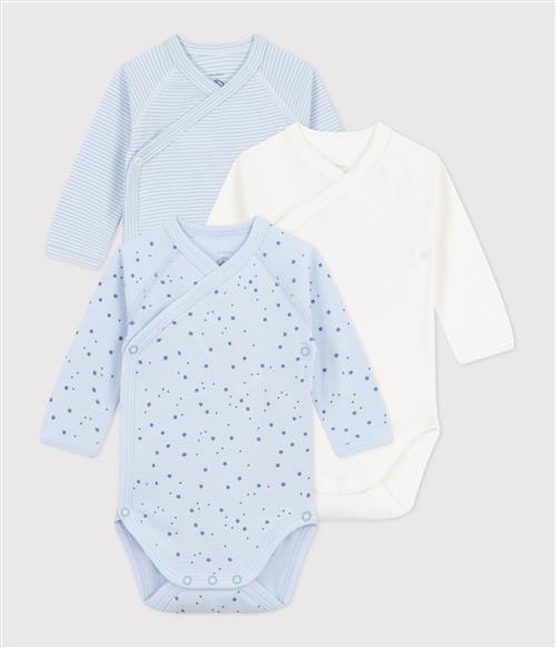 PETIT BATEAU Sparkedragt/Body  lyseblå / hvid