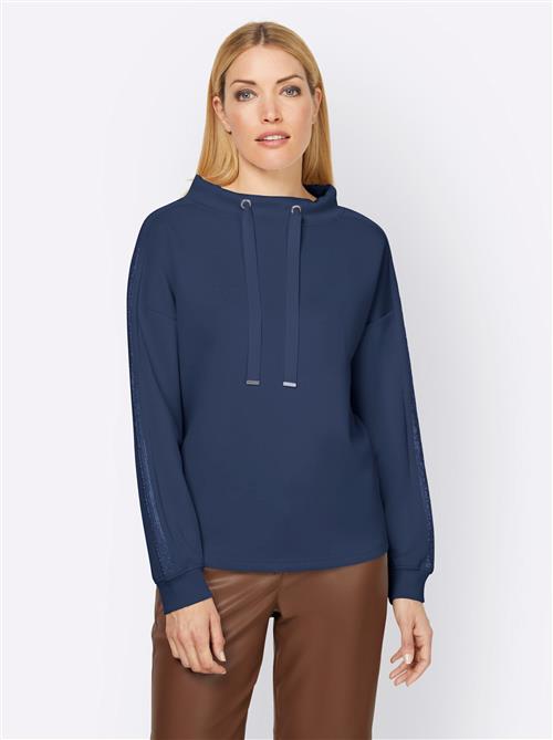 heine Sweatshirt  mørkeblå