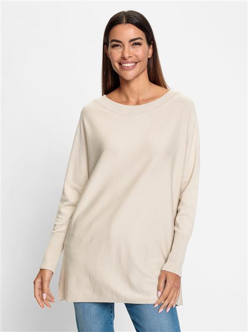 heine Pullover i overstørrelse  sand