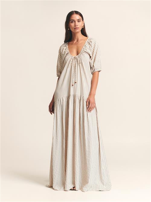 St MRLO Kjole 'Florence'  beige / sort / hvid