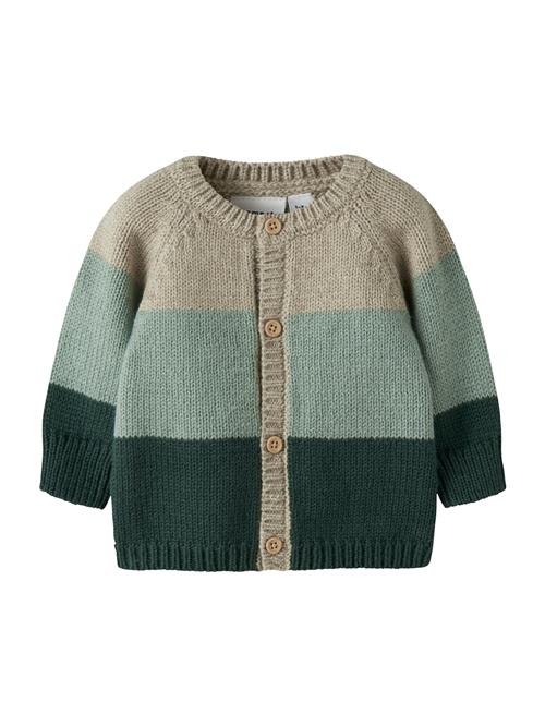 NAME IT Cardigan 'NBMNOLLER'  sand / mint / mørkegrøn