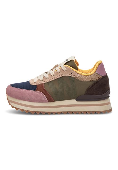 WODEN Sneaker low 'Ronja'  navy / mørkegrøn / lyserød / mørkerød