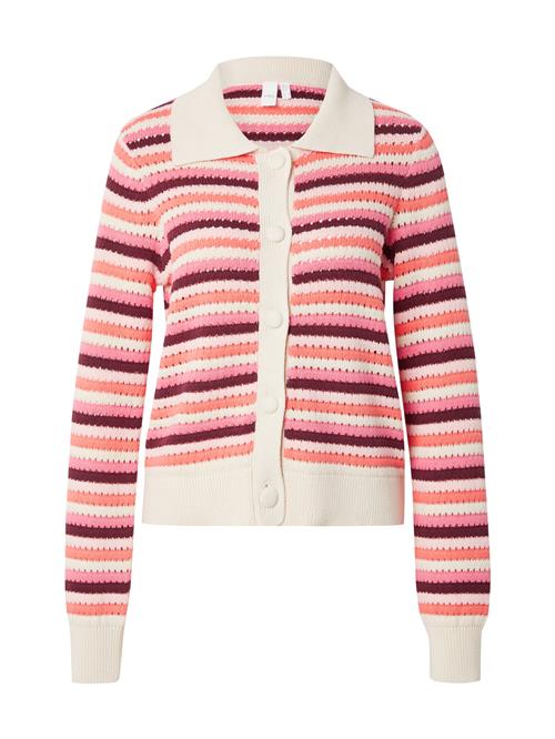 Se YAS Cardigan 'YASTRIMI'  orange / pink / mørk pink / hvid ved About You