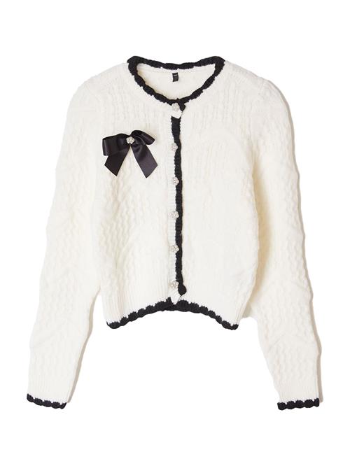 Trendyol Cardigan  ecru / sort