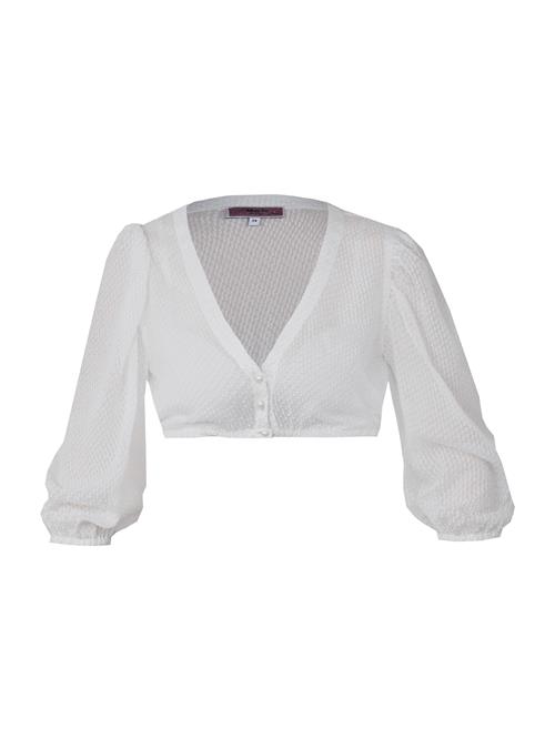 MARJO Dirdnl-bluse 'Erlabrunn'  hvid