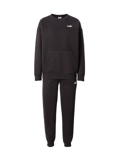 PUMA Joggingdragt  sort / hvid