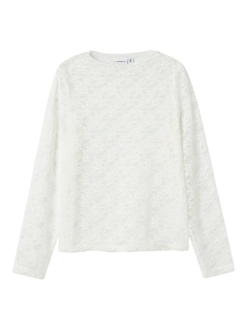 NAME IT Langærmet Blonde Bluse Nace Cloud Dancer