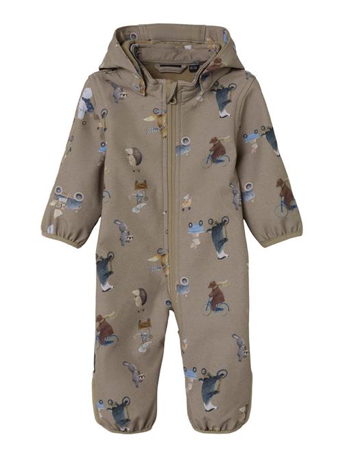 NAME IT  Softshell Suit Alfa Silver Mink Go