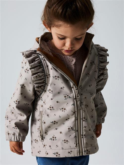 NAME IT Softshell Jakke Alfa Frill Pure Cashmere Bouquet