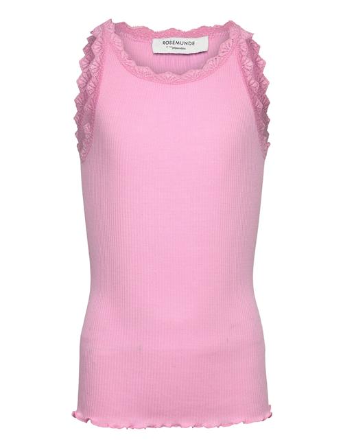 Rkbalta Sl Tank Top W/Lace Rosemunde Kids Pink
