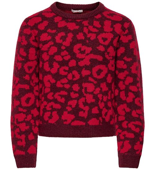 Kids Only Bluse - Uld - Strik - KogDora - Cabernet/Salsa Leo